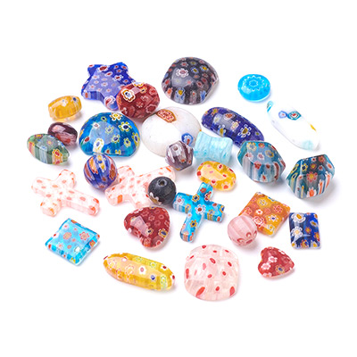 Perles En Verre Millefiori