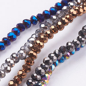Perles En Verre Électroplate