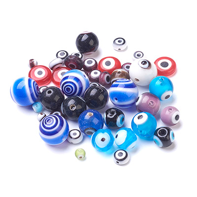 Perles En Oeil Mauvais Vernissé