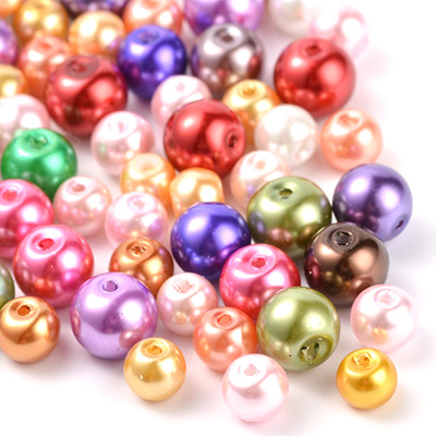 Perles En Verre Nacré