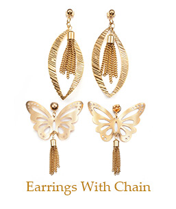 Earrings With Chain