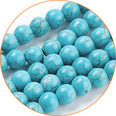 Synthetic Turquoise Beads