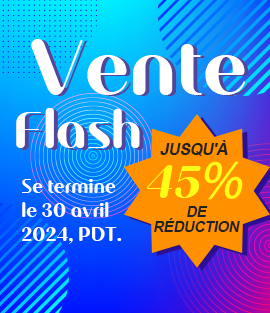 Vente Flash JUSQU'À 45% DE RÉDUCTION