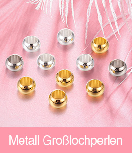 Metall Großlochperlen