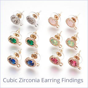 Cubic Zirconia Earring Findings