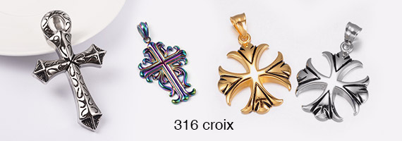 316 croix en acier inoxydable
