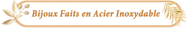 Bijoux Faits en Acier Inoxydable