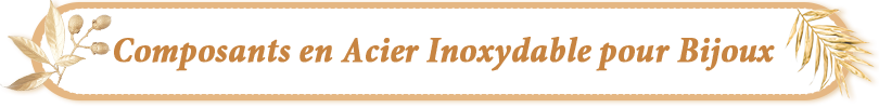 Composants en Acier Inoxydable pour Bijoux