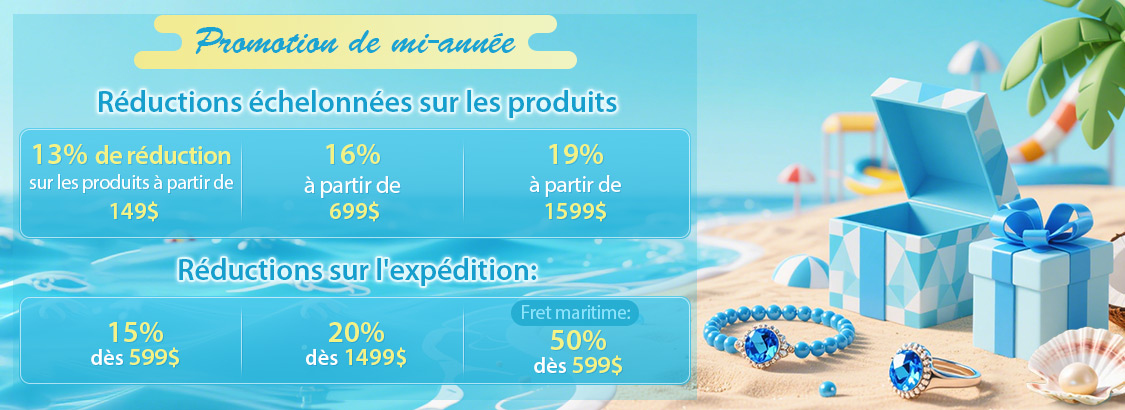 Promotion de mi-année Réductions échelonnées sur les produits