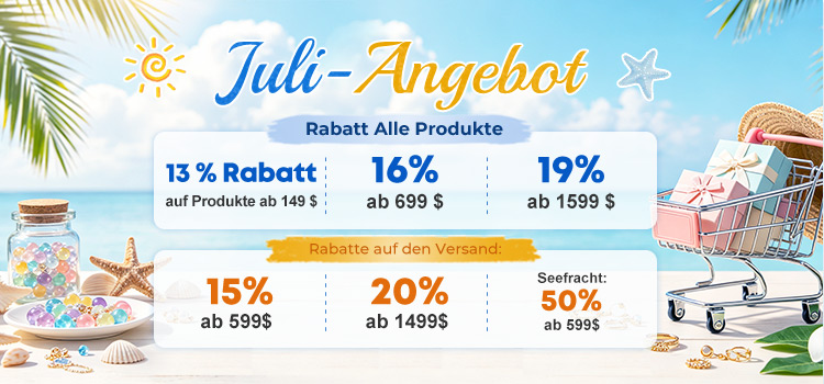Juli‑Angebot Rabatt Alle Produkte