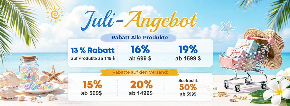 Juli‑Angebot Rabatt Alle Produkte