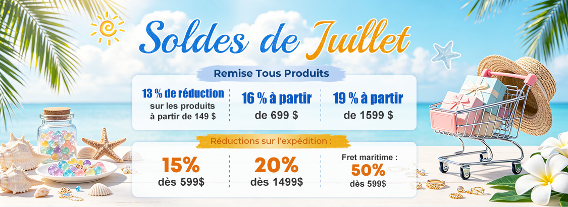 Soldes de Juillet Remise Tous Produits