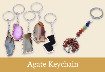 Agate Keychain